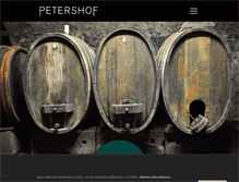 Tablet Screenshot of petershof-wein.de